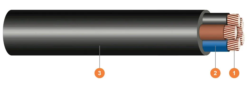Nyy E-Yy Eyy-J/O PVC Insulation and Sheath Underground Cable