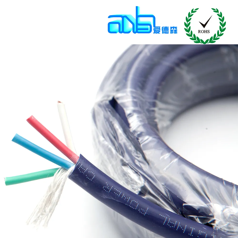 OEM PVC Jacket Sheathed Double Shielded Flexible Copper Wire UL2464 2 Core Multi Core Computer Cable Interconnect Cable