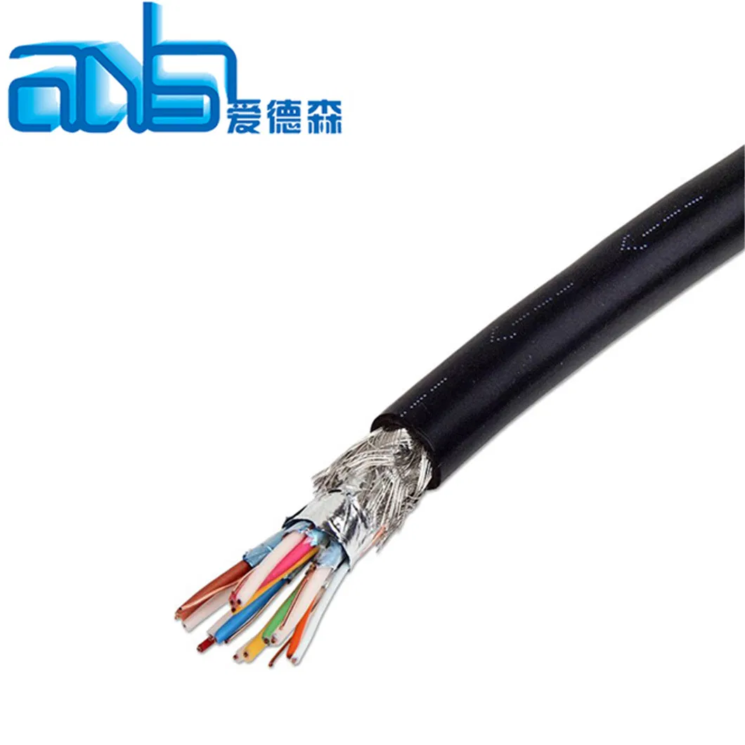 OEM PVC Jacket Sheathed Double Shielded Flexible Copper Wire UL2464 2 Core Multi Core Computer Cable Interconnect Cable