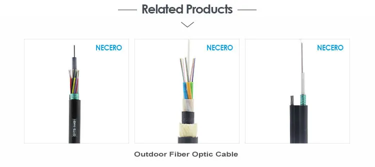 Outdoor Coaxial Single Mode Direct Burial Fiber Optic Cable 24 32 36 48 Core GYTA53 by 20 Years Factory Necero