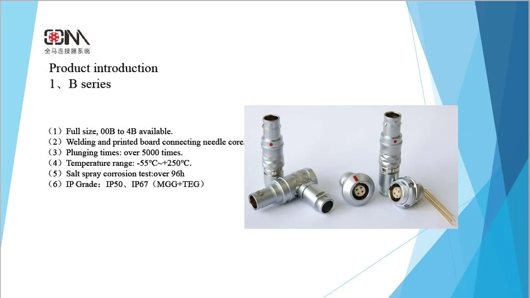 Qm B Series Twg Circular Self-Latching Fixed Push-Pull Connector