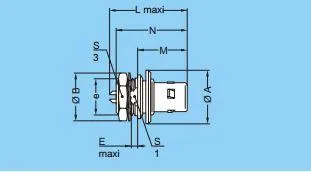 Qm B Series Twg Self-Latching Fixed Push-Pull Auto Connector