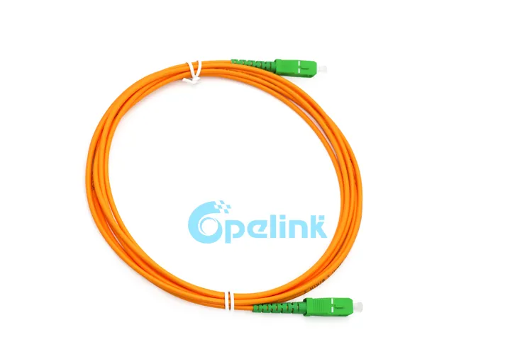 Sc/APC - Sc/APC Fiber Optic Patch Cord, Economy Sc/APC Simplex Fiber Optic Patch Cables, Hight Quality Singlemode OS2 Fiber Optic Jumper