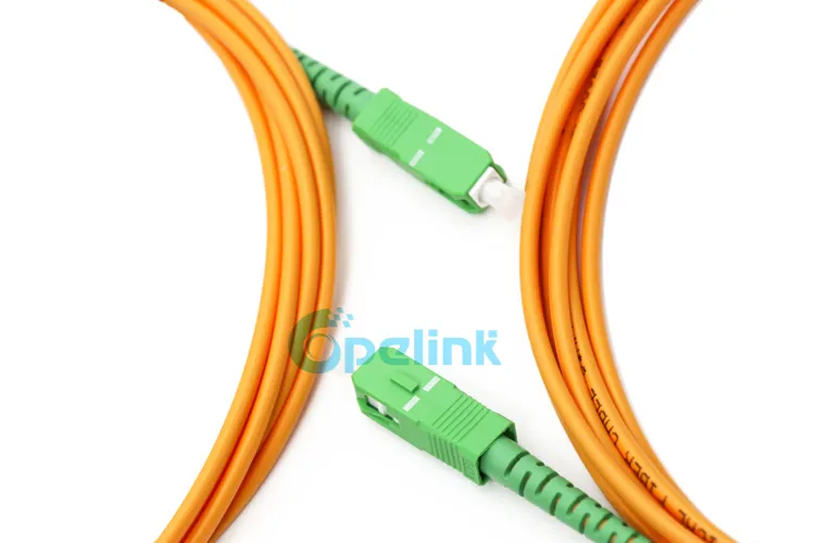 Sc/APC - Sc/APC Fiber Optic Patch Cord, Economy Sc/APC Simplex Fiber Optic Patch Cables, Hight Quality Singlemode OS2 Fiber Optic Jumper