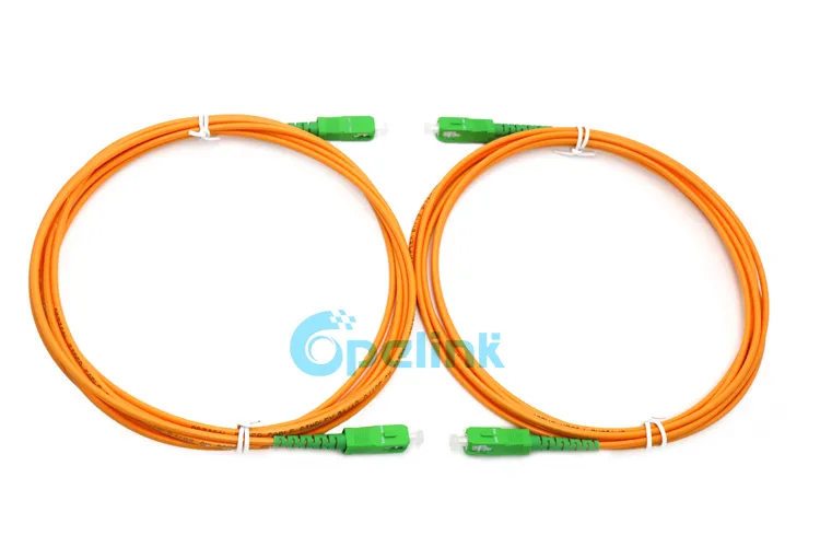 Sc/APC - Sc/APC Fiber Optic Patch Cord, Economy Sc/APC Simplex Fiber Optic Patch Cables, Hight Quality Singlemode OS2 Fiber Optic Jumper
