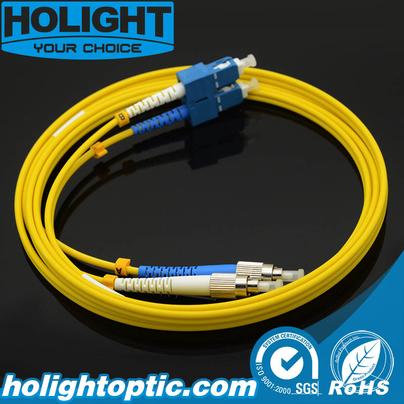 Sc to FC Duplex Single Mode 3.0mm Fiber Optic Patchcord