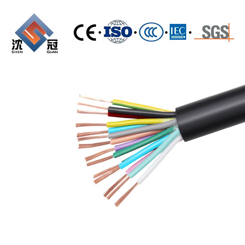 Shenguan Factory Supply 30V Awm UL2725 Multi Core Shielded Control Cable Shielded Control Power Electronic Cable Wire PVC Copper Cable Electric Cable