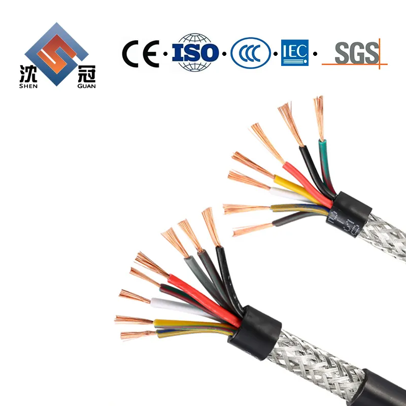Shenguan RoHS PVC 2 Core Shielded Wire Speaker Flexible Signal Cable with Audio Connector Speakon EPDM Insulation Cm Sheath Trailing Coaxial Cable Mineral