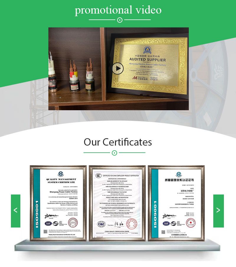 Shenguan Yjv61 0.6/1kv 4*185+1*95 Aluminum Alloy Crosslinked Polyethylene Armored Building Cable Electric Cable