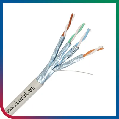 Surelink Indoor Shield 4pair 23AWG 510MHz LSZH 305meters Network Cable Bare Copper FTP CAT6A LAN Cable Futp CAT6A or F/UTP CAT6A