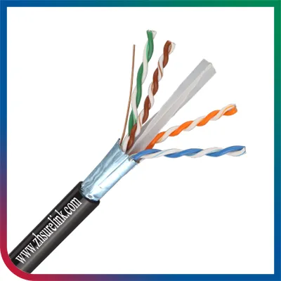 Surelink Indoor Shield 4pair 23AWG 510MHz LSZH 305meters Network Cable Bare Copper FTP CAT6A LAN Cable Futp CAT6A or F/UTP CAT6A