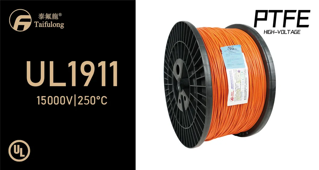 Taifulong PTFE High-Voltage UL1911 22AWG 250° C 15kv-DC Nickel Plated Copper Electric Wire Manufacturer Teflon Electronic Cable