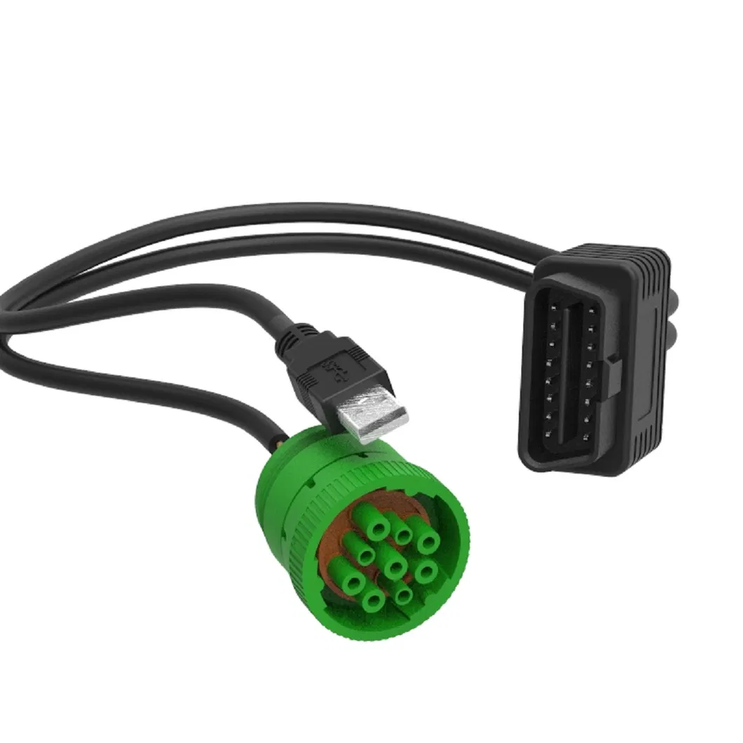 Te Connectivity HD Series J1939 to OBD II SAE J1962 Automotive Diagnostic Cable Assembly