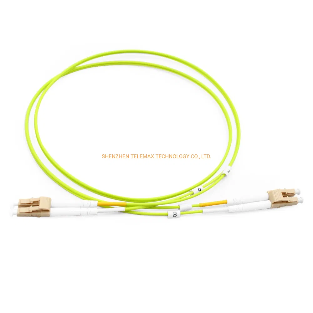 Telemax LC APC to LC APC Duplex Om5 Multimode LSZH 2.0 3.0mm Fiber Optic Patch Cord