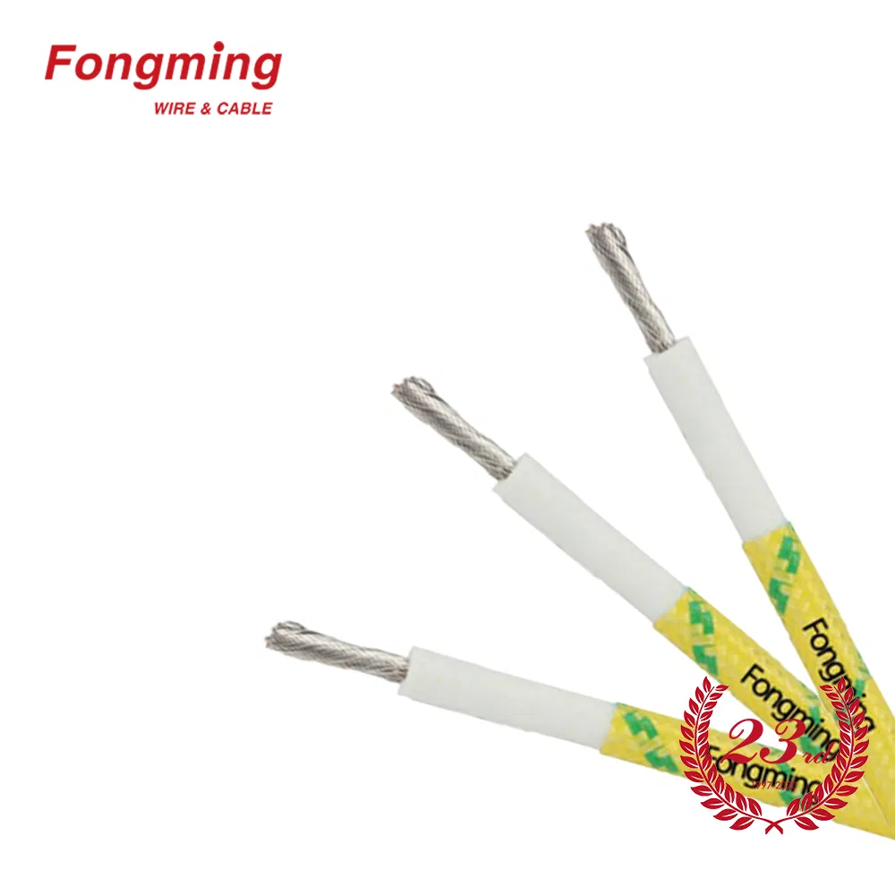 UL3122 Silicone Insulation Fiberglass Braided Heating Element Agrp Lead Electrical Heating Wire