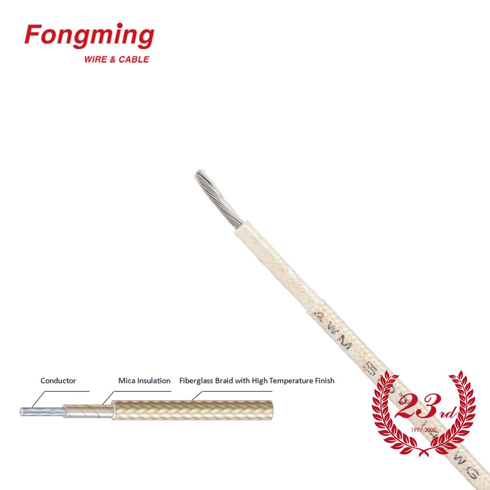 UL5107 Fiberglass Braided Insulation Electric Wire