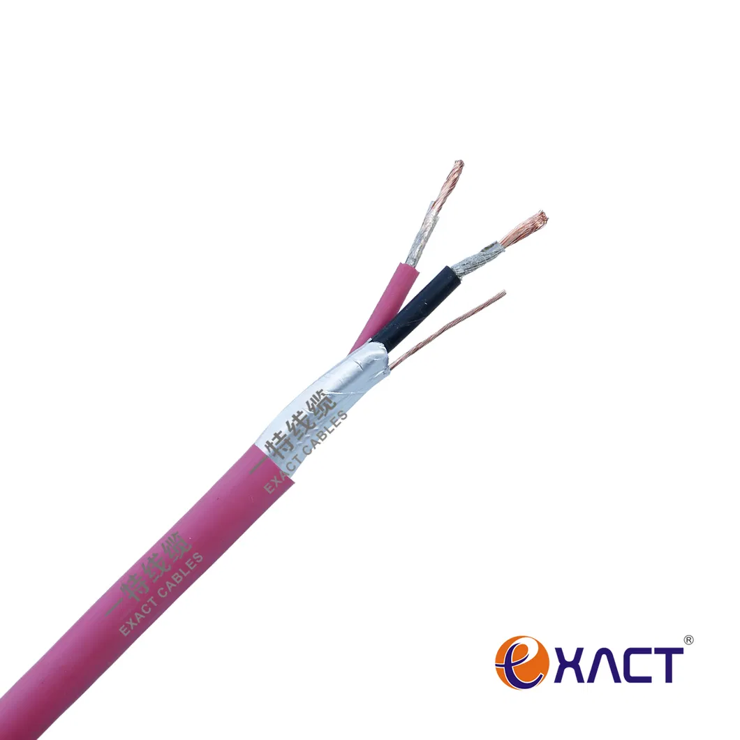 Unshielded Shielded Bare Copper Stranded Solid UL Listed PVC Jacket Communication Cable 2x0.75mm2 Fire Alarm Cable