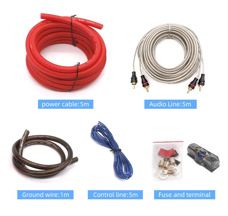 Wholesale High Quality 2ga Car Audio Copper Clad Aluminum Power Amplifier Cable